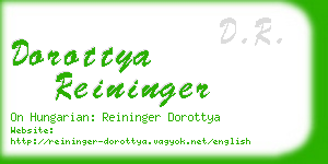 dorottya reininger business card